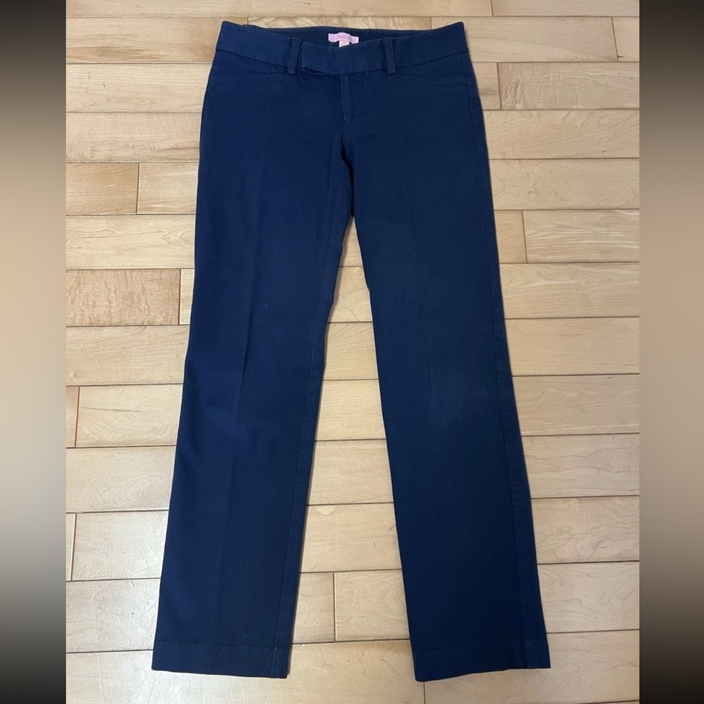 Lilly Pulitzer Navy Tailored Dress Pants Size 2 Preppy Workwear